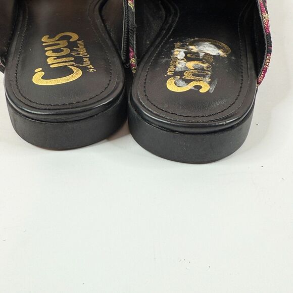 Sam Edelman Circus | Pelham Scarab and Stars Rhinestone Mules Slides | Sz 6.5 - Picture 6 of 7